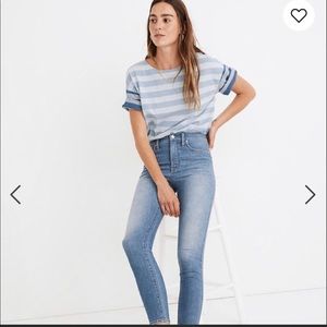 Madewell skinny 10” high rise crop